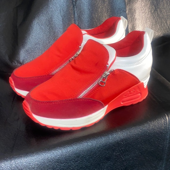 Shoes - Red and white womens size 41 (9 1/2) shoes